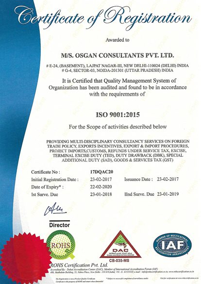 ISO-Certificate